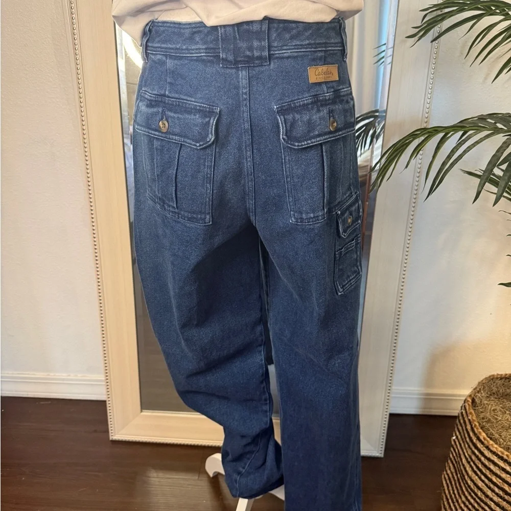 Cabela's Denim Jeans with Tan Label